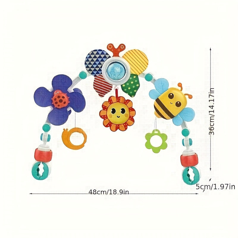 Multi-functional Baby Bed Bell Toy - Rotating Fan Music Bell For Various Scenarios, Adjustable Joint Baby Soothing Rattle Bell