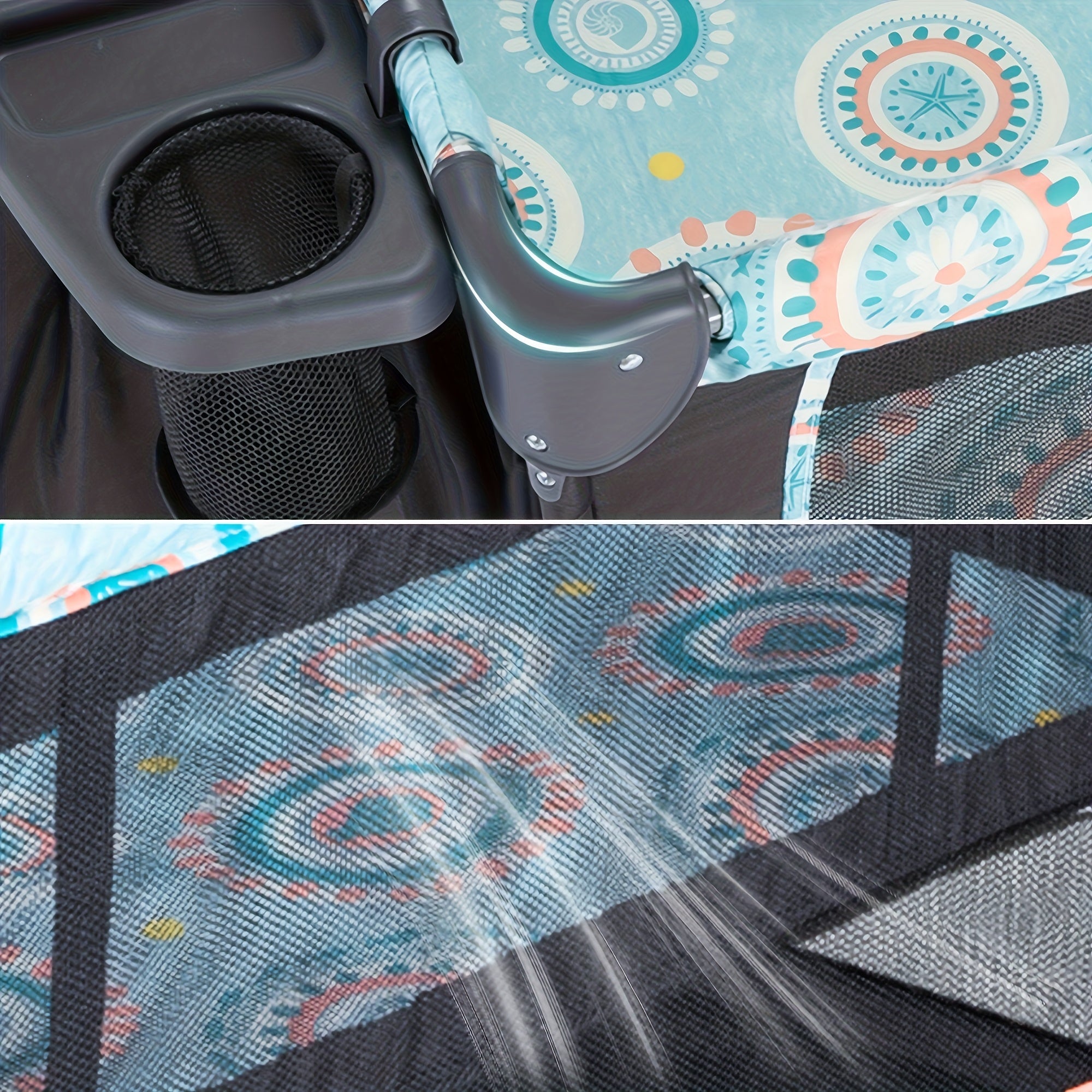 The 5-In-1 Portable Bassinet And Side Bed Features a Detachable Changing Table, Mattress, Storage Shelf, Music Player, And Three Height Settings, Providing a Spacious Playpen for Your Baby. Makes a Great Birthday Or Holiday Gift.