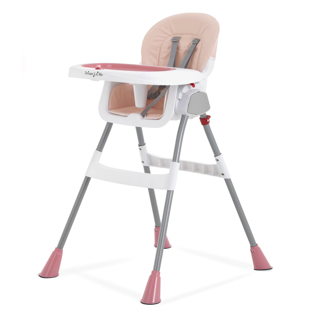 Portable 2in1 Table Talk Baby High Chair, Convertible, Compact and Light Weight, Pink