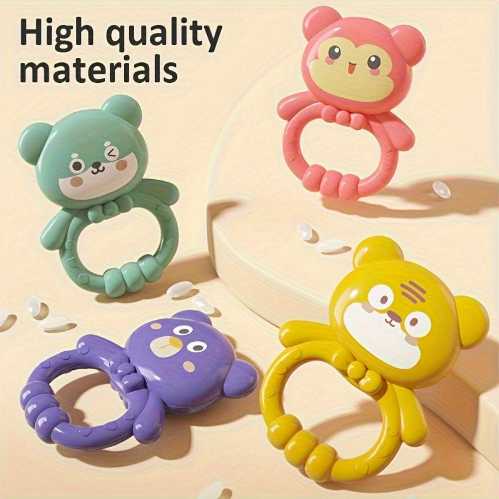 Adorable Blue Music & Night Light Rotating Bed Bell Toy with Animal Attachments - Durable ABS, 15.7\