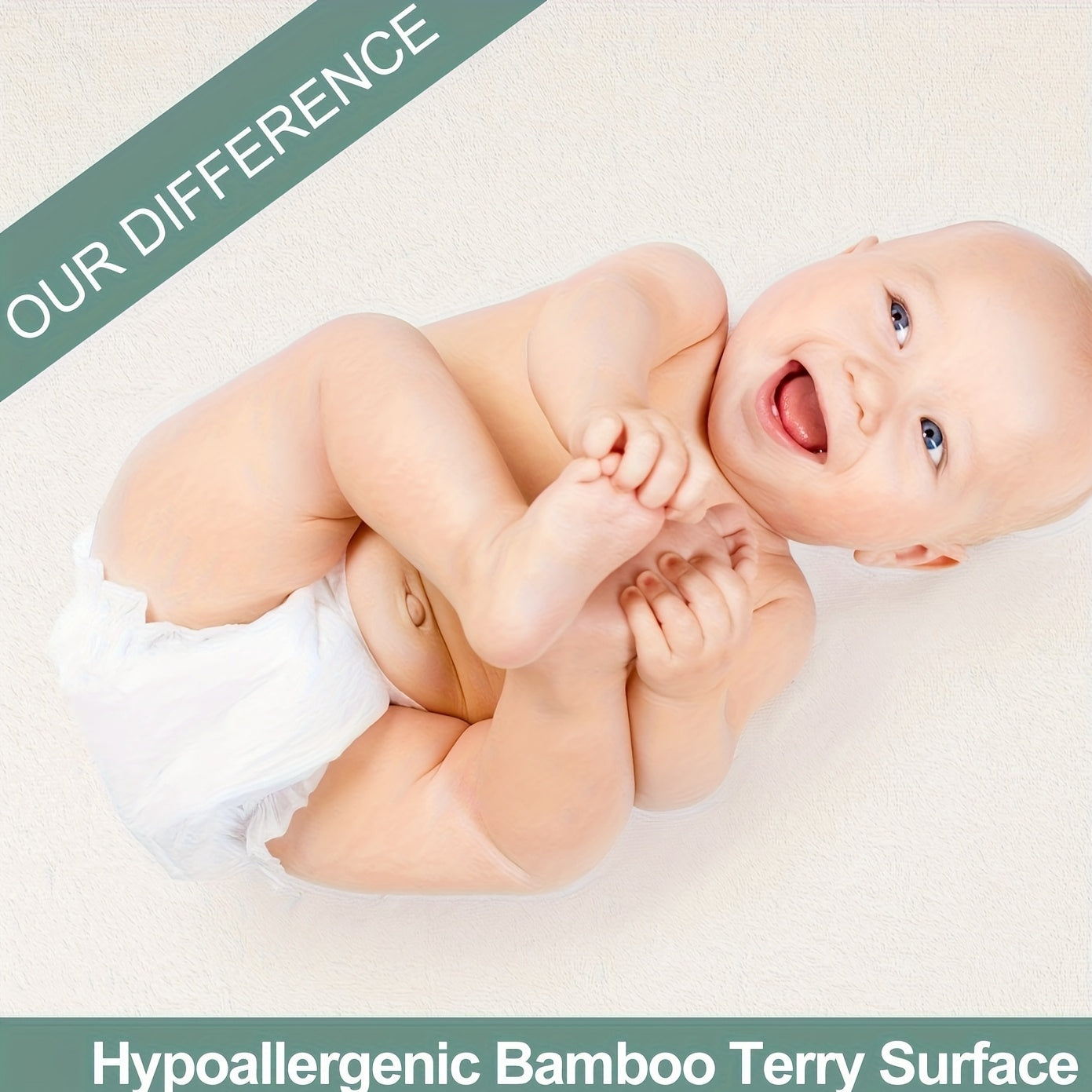 Ferlizer Memory Foam Crib Mattress with Waterproof Cover - Standard Size (52\