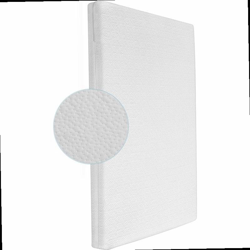 Mini Crib Mattress 2 Stage Dual Firmness with High Density Support Foam and Cooling Gel Memory Form 38 x 24inch Mini Mattress for Crib with Ultra Soft Jacquard Cover Washable White