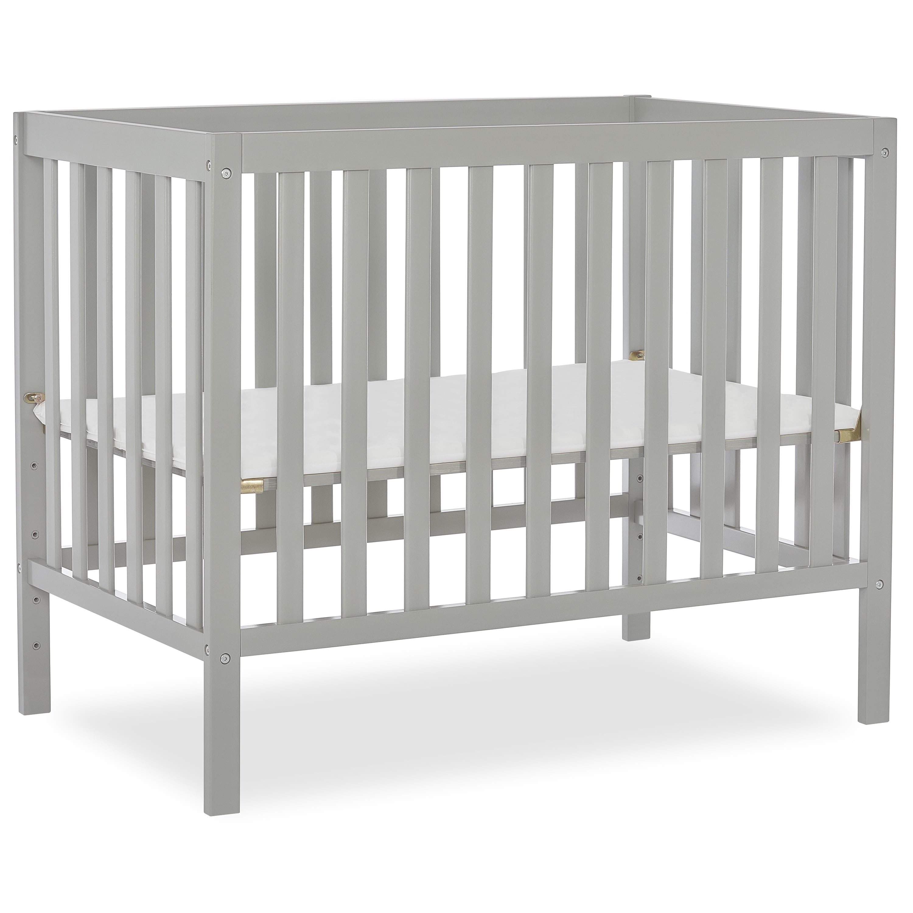 4-in-1 Convertible Mini Crib, Cool Grey