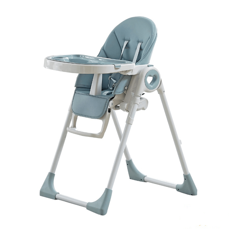 Foldable High Chairs for Babies and Toddlers with 7 Height and 5 Recline Backres