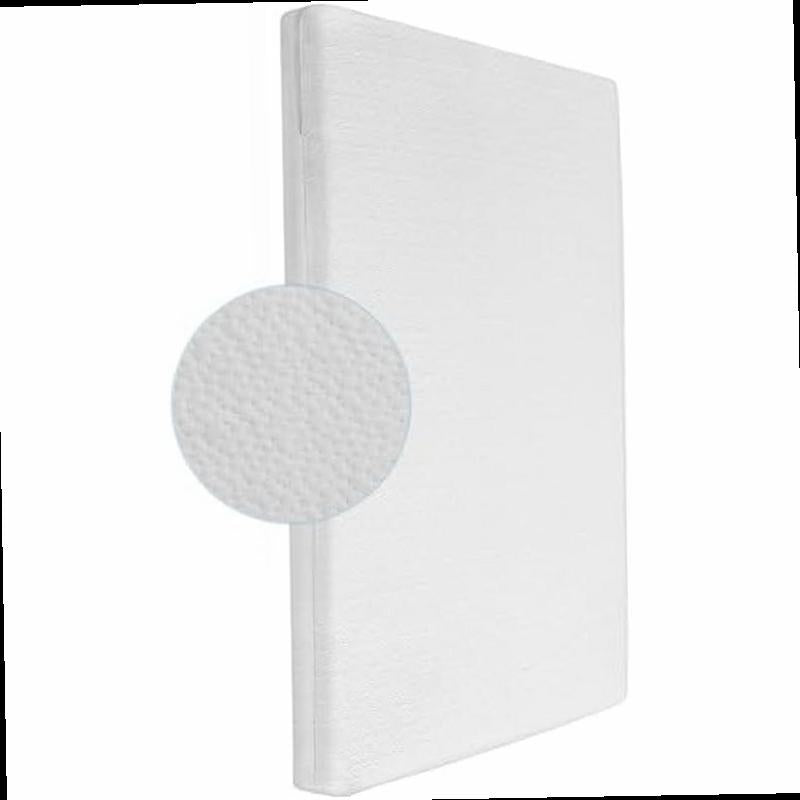Mini Crib Mattress 2 Stage Dual Firmness with High Density Support Foam and Cooling Gel Memory Form 38 x 24inch Mini Mattress for Crib with Ultra Soft Jacquard Cover Washable White