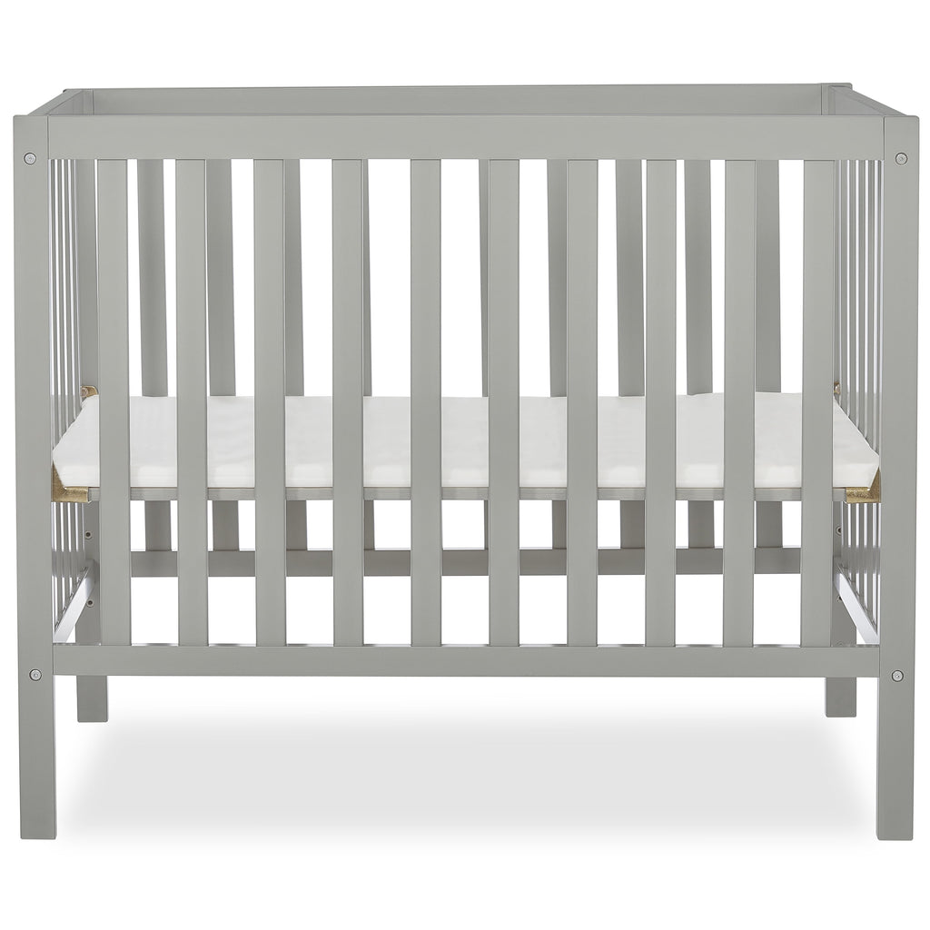4-in-1 Convertible Mini Crib, Cool Grey