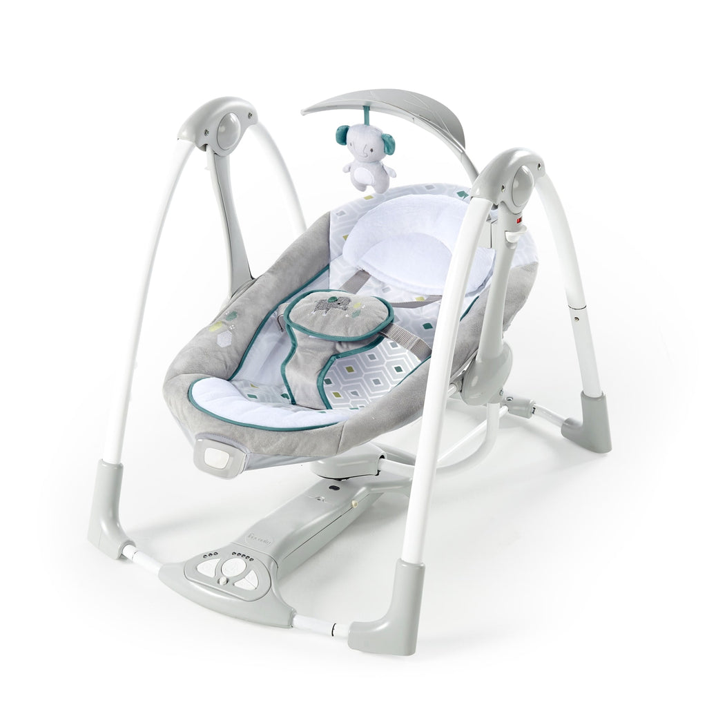 Convert Me 2-in-1 Portable Vibrating Baby Swing Nash, Infant, Gray (Unisex)