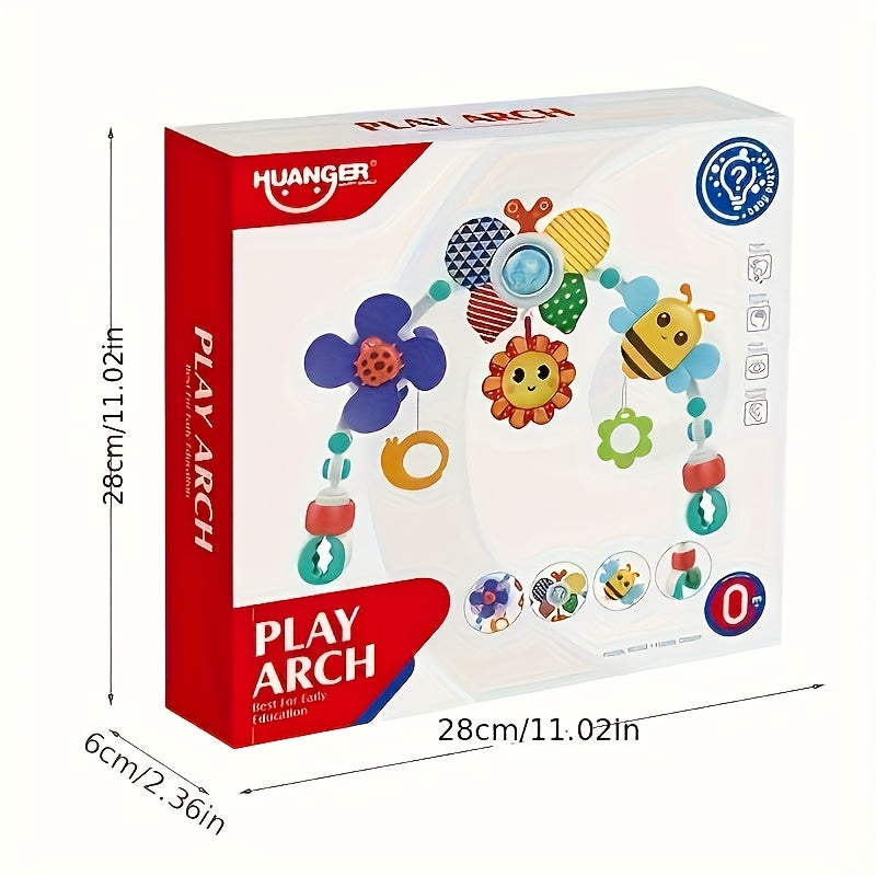 Multi-functional Baby Bed Bell Toy - Rotating Fan Music Bell For Various Scenarios, Adjustable Joint Baby Soothing Rattle Bell