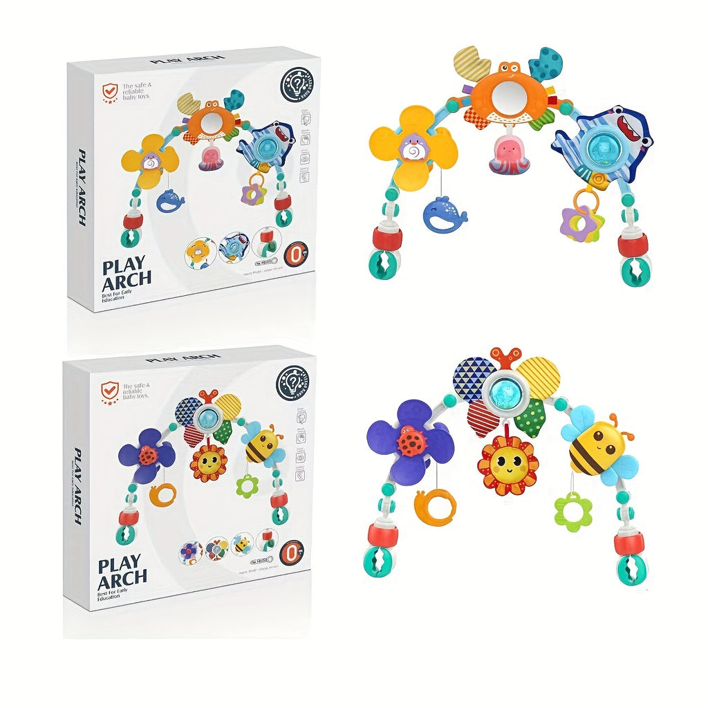 Multi-functional Baby Bed Bell Toy - Rotating Fan Music Bell For Various Scenarios, Adjustable Joint Baby Soothing Rattle Bell