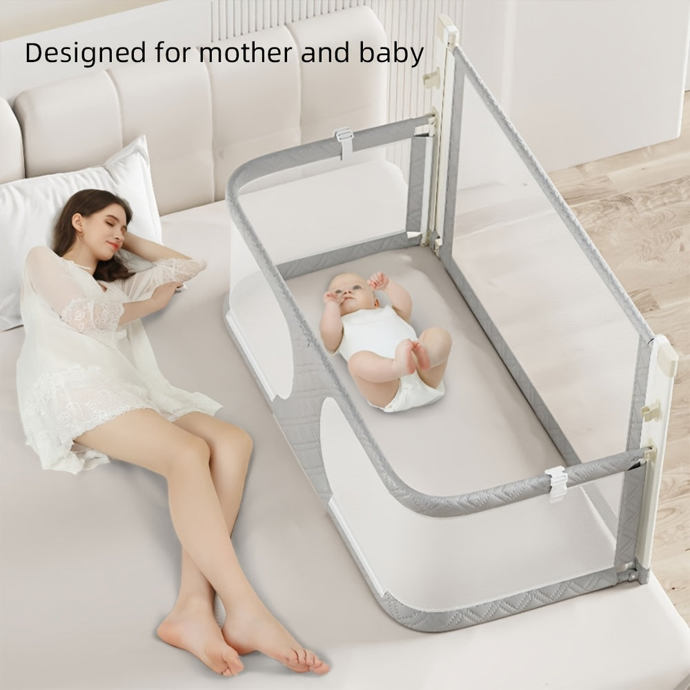 Baby Bed Folding Bed, Movable, Convenient for Storage, Bed In Bed, Convenient And Safe, Movable, Pink Gray