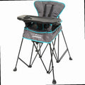 Baby Delight Go with Me Uplift Deluxe Portable High Chair Indoor and Outdoor Slate Grey