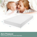 Ferlizer Memory Foam Crib Mattress with Waterproof Cover - Standard Size (52\
