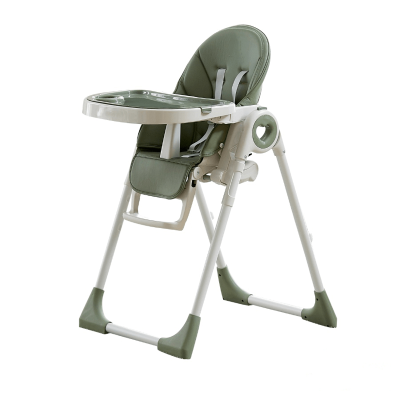 Foldable High Chairs for Babies and Toddlers with 7 Height and 5 Recline Backres
