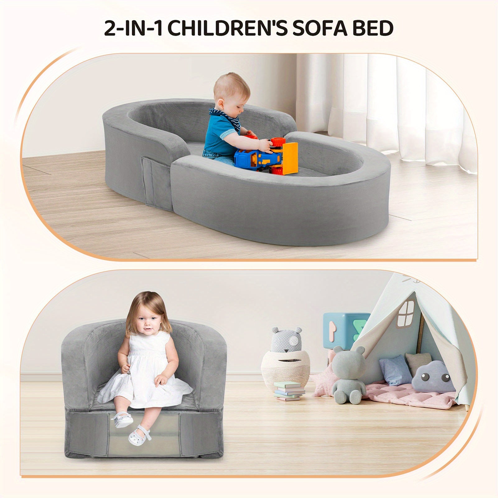 Portable Toddler Bed Sofa Bed