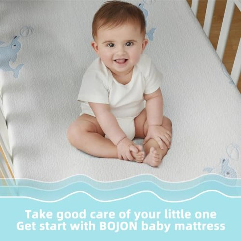 Pack and Play Mattress DualSided 38x26 Memory Foam Crib Mattress Pad for Infant and Toddler Playpen Mattresses Topper with Washable Cover Fits Most Pack N Play