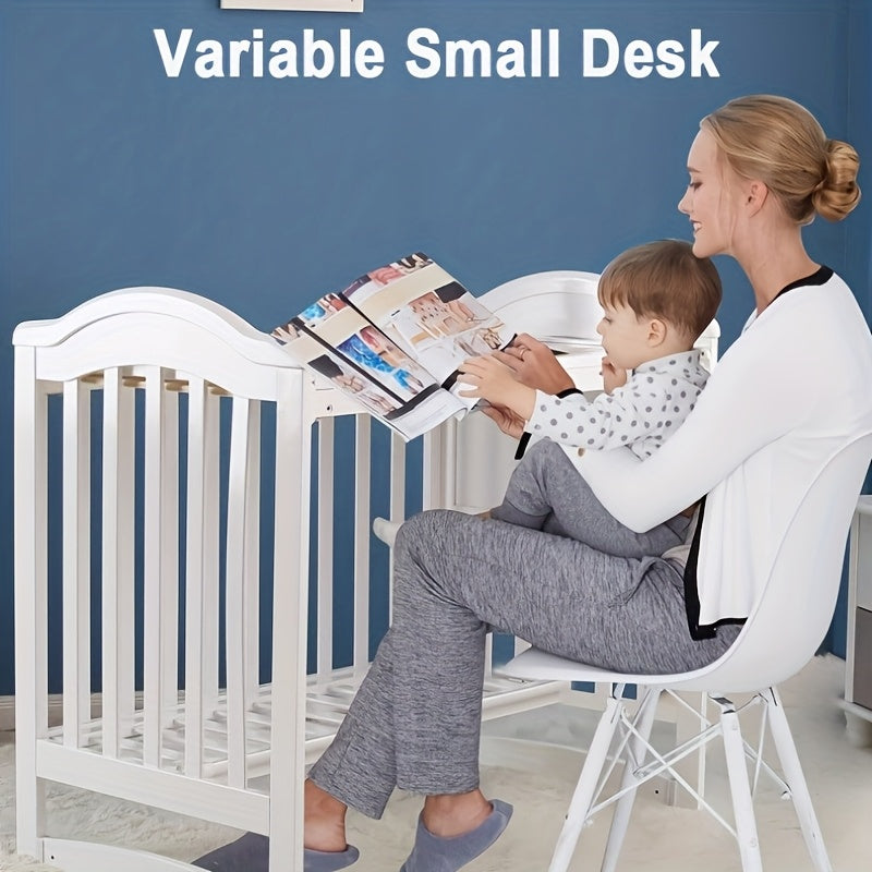 4-in-1 Convertible Kids Bed with 3-Inch Thick Mattress and Canopy Mosquito Net, Adjustable Height Tri-Level Mattress, Rolling Wheels Design, Spacious Under-Bed Storage for Essentials | Multifunctional Wooden Children's Bed