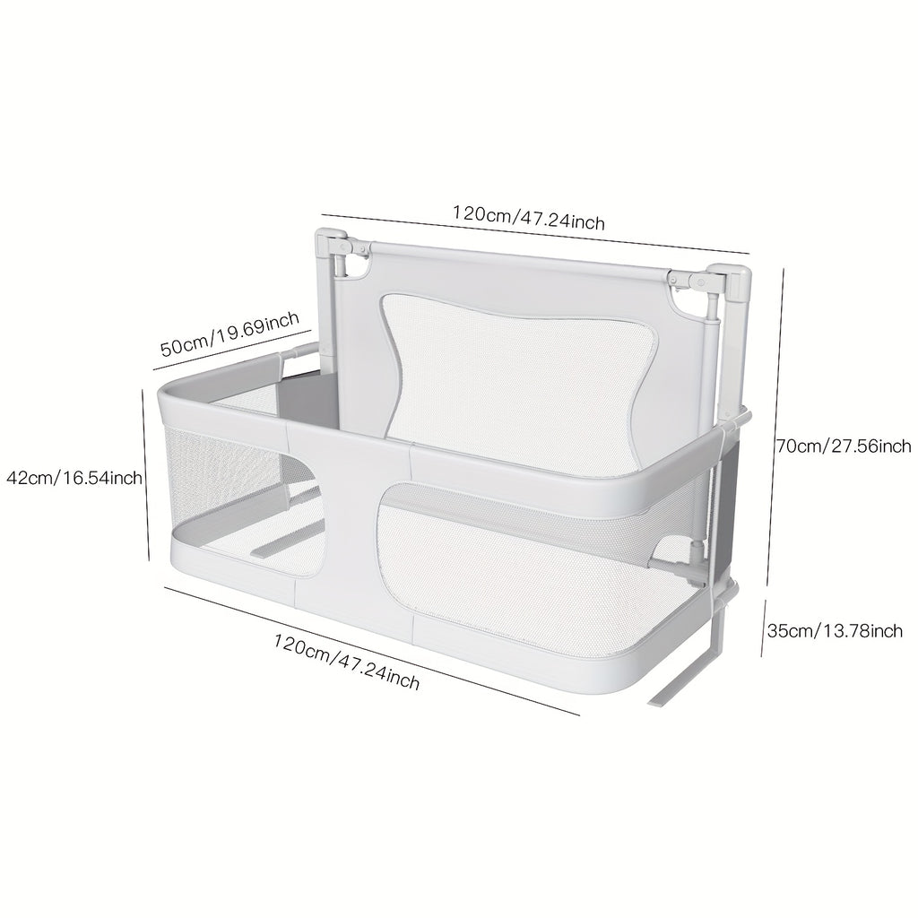 Baby Bed Folding Bed, Movable, Convenient for Storage, Bed In Bed, Convenient And Safe, Movable, Pink Gray