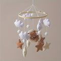 Handcrafted Brown Bear Nursery Bell with Mobile - Ideal for Boys and Girls, Perfect Christmas or Birthday Gift, Mobile Bells for Youngsters Roo